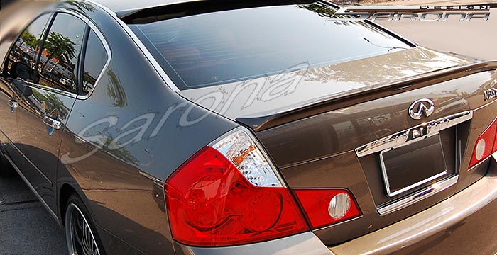 Custom Infiniti M45 Trunk Wing  Sedan (2008 - 2010) - $239.00 (Manufacturer Sarona, Part #IF-030-TW)